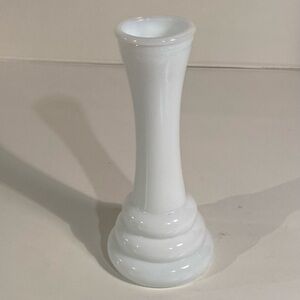 Vintage Randall Milk Glass 3 Tier Base Art Deco Round Top Bud Vase